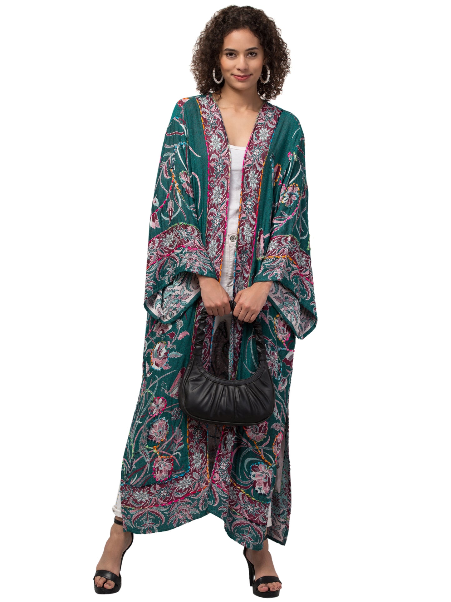 Ocean Winds Thick Stitch Kimono Jacket